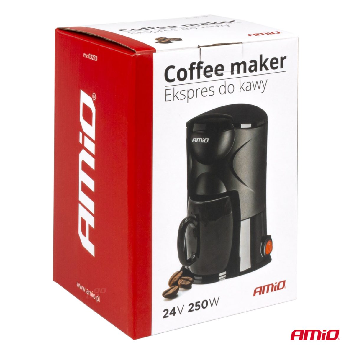 Cafetiera auto pentru TIR, Camion, Autocar, alimentare 24V, putere 250W, volum 150ml - imagine 6