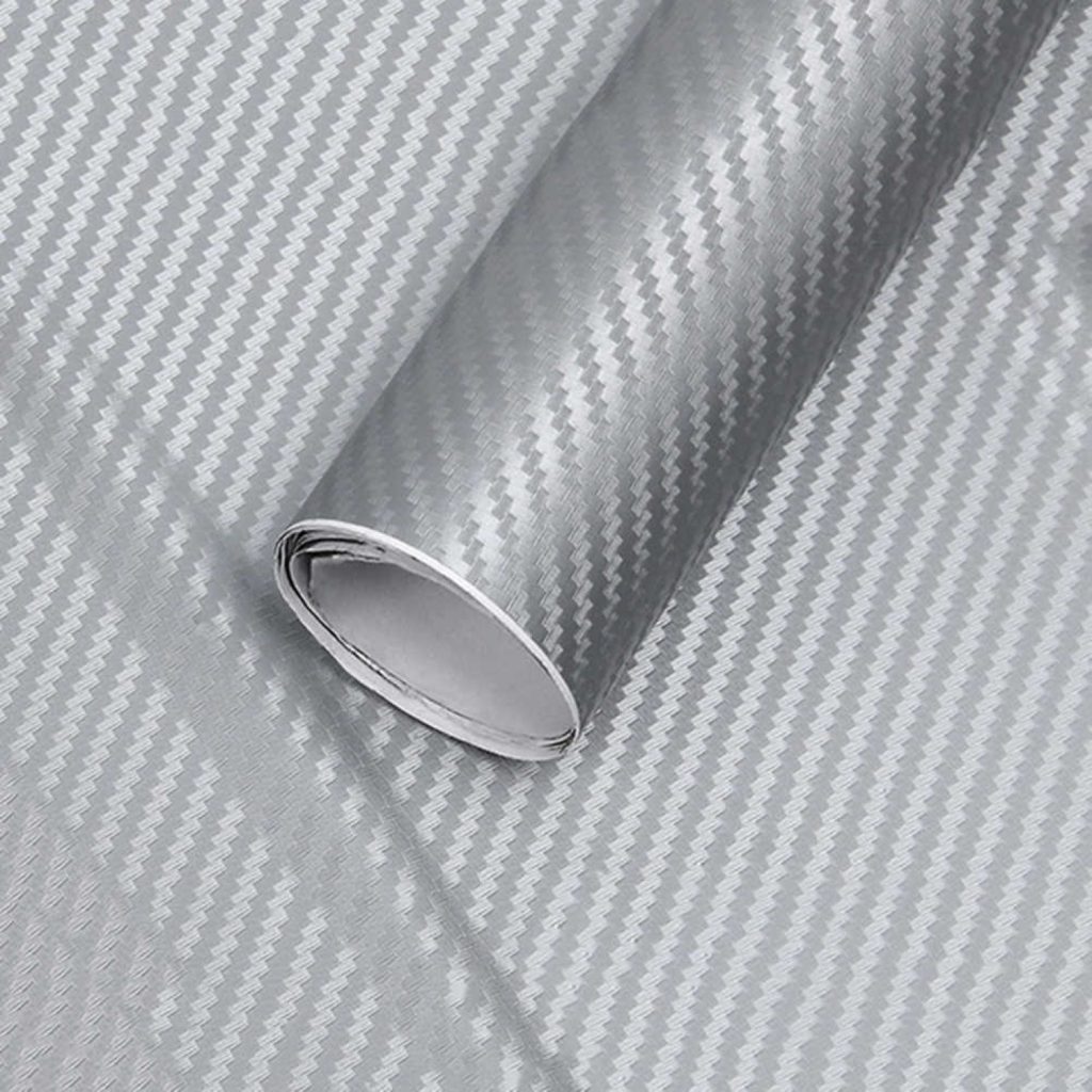 Acasa 14 folie carbon 3d argintiu