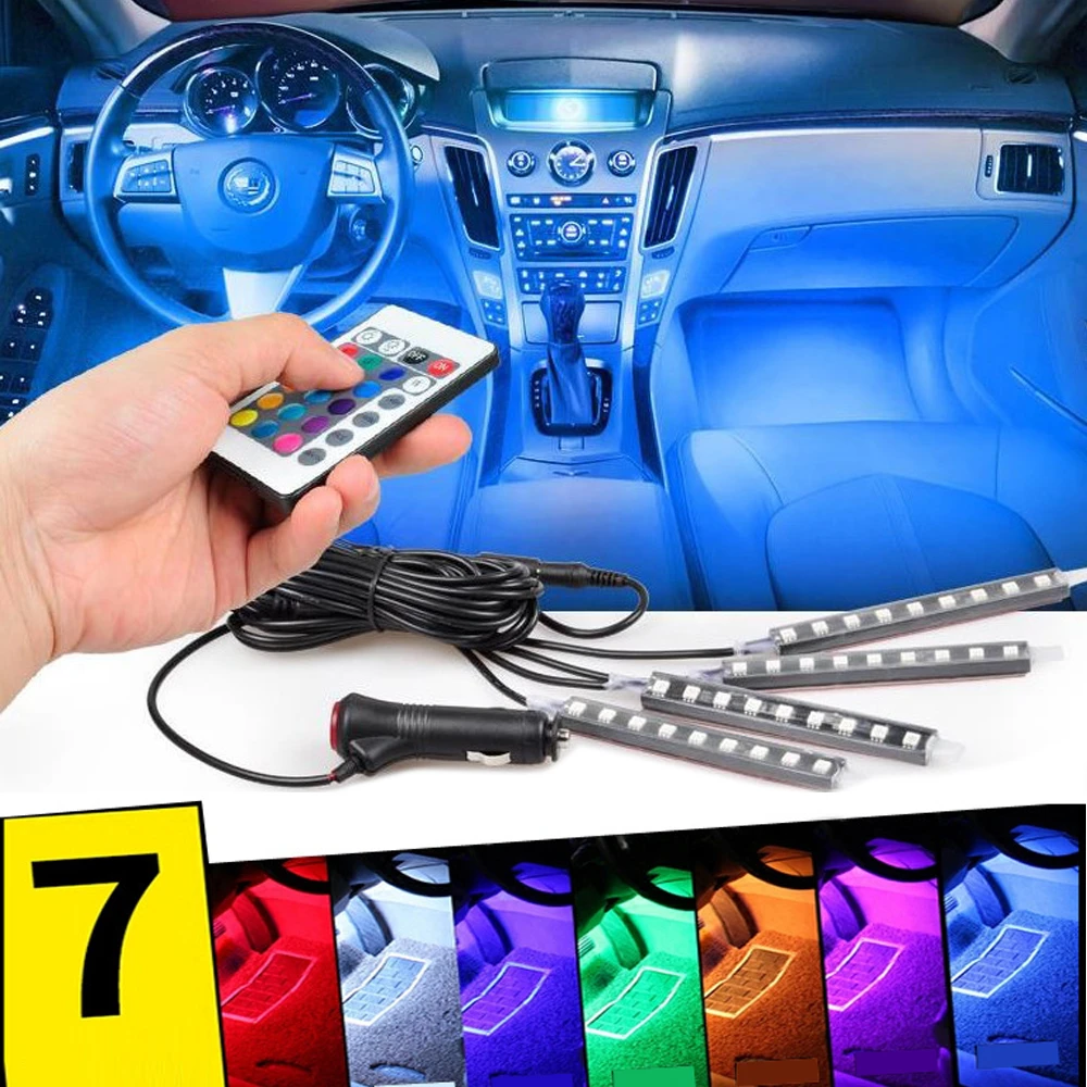 gfsstrgbsbrtbtsy.webp Lumini UnderCar LED - RGB pentru interior sau exterior cu telecomanda - 22cm - imagine 1