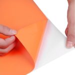 Folie colantare auto Carbon 3D - Orange (3m x 1,27m) - imagine 4