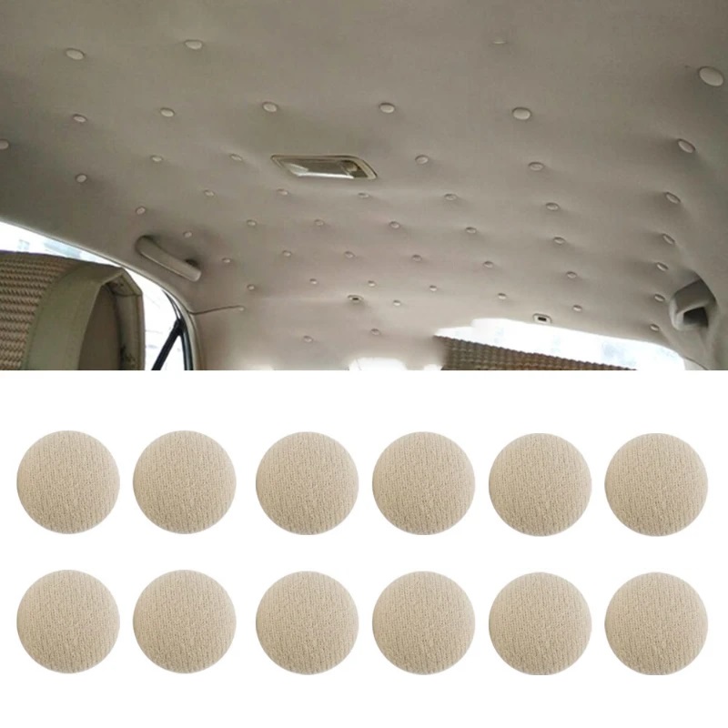 ghndghndfgn.jpg Set 12 clipsuri pentru reparatii tapiterie plafon auto, culoare Bej - imagine 1