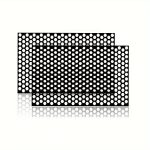 Set 2 folii autoadezive decupate pentru decorarea stopurilor auto, dimensiune 2 x 48 x 30cm, culoare Negru Mat, model HONEYCOMB - imagine 5