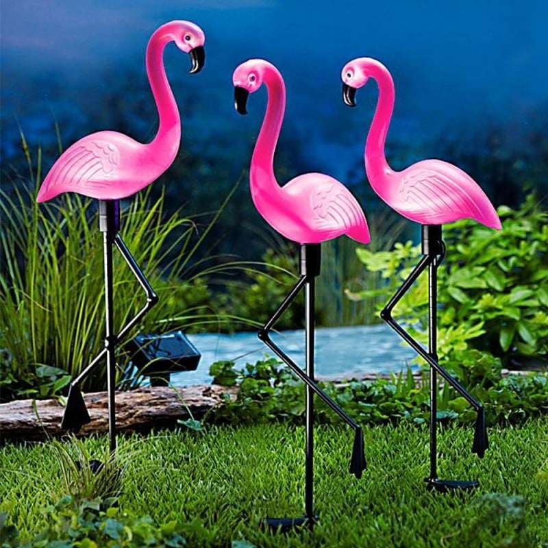 Top 5 beneficii pentru lampile solare 2 lampe flamant rose solaire
