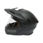 Casca motocross integrala negru mat cu viziera transparenta si ochelari de soare, marimea L, model LION - imagine 3