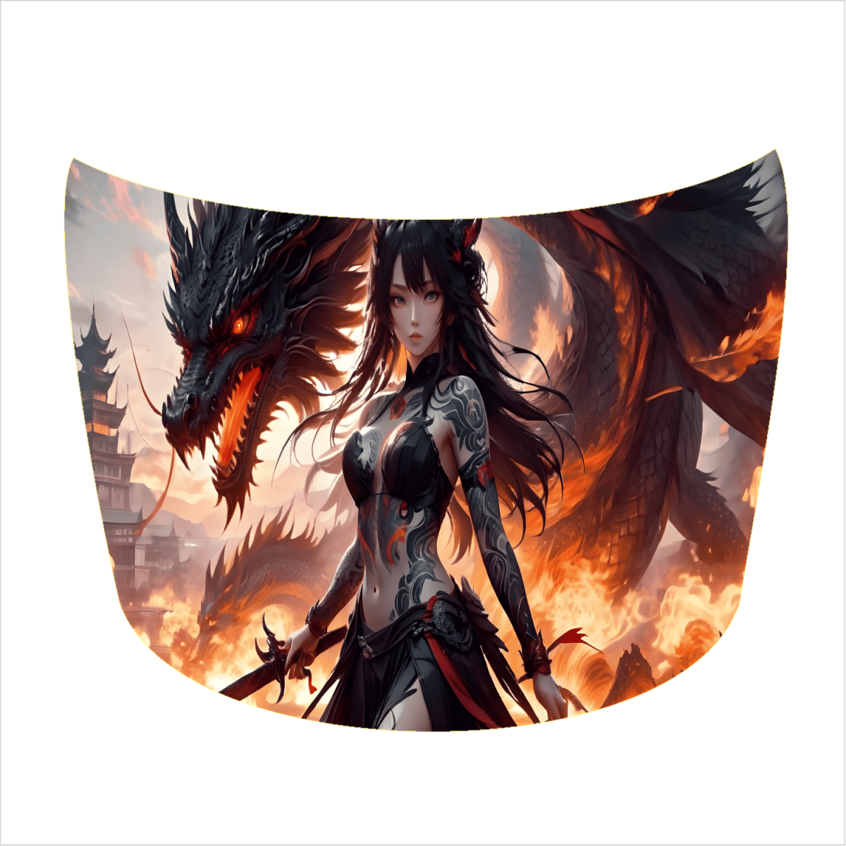 Folie Capota Auto "Hood Art" rezistenta la exterior, marime M (165 x 120cm) - Cod: AVX-CAPOTA-011M - imagine 3