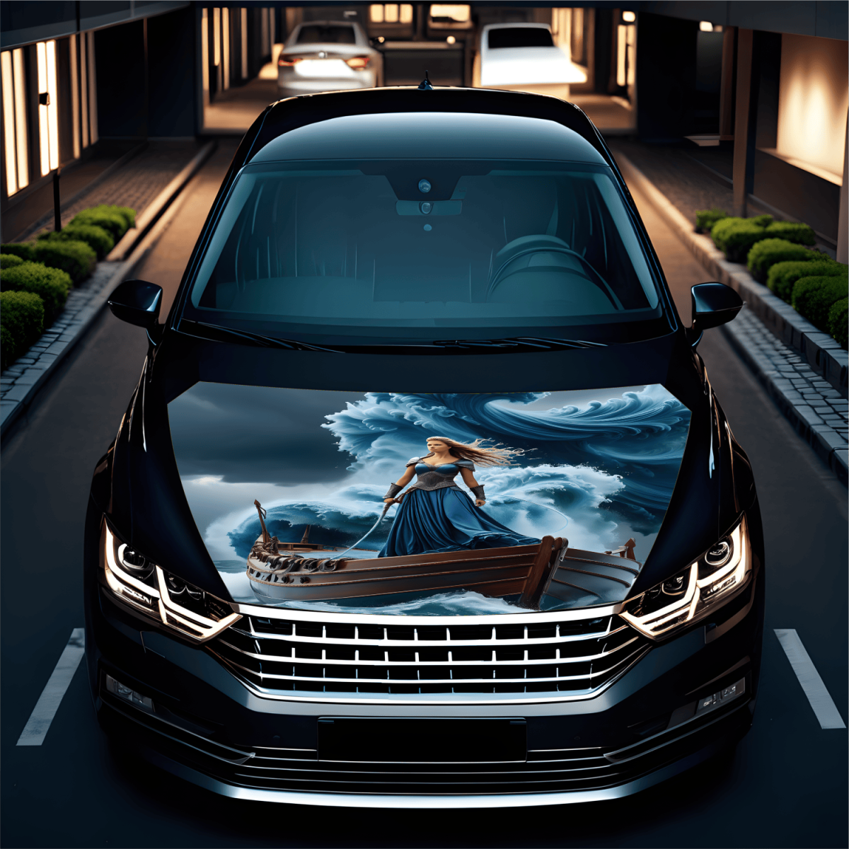 Folie Capota Auto "Hood Art" rezistenta la exterior, marime M (165 x 120cm) - Cod: AVX-CAPOTA-013M - imagine 2