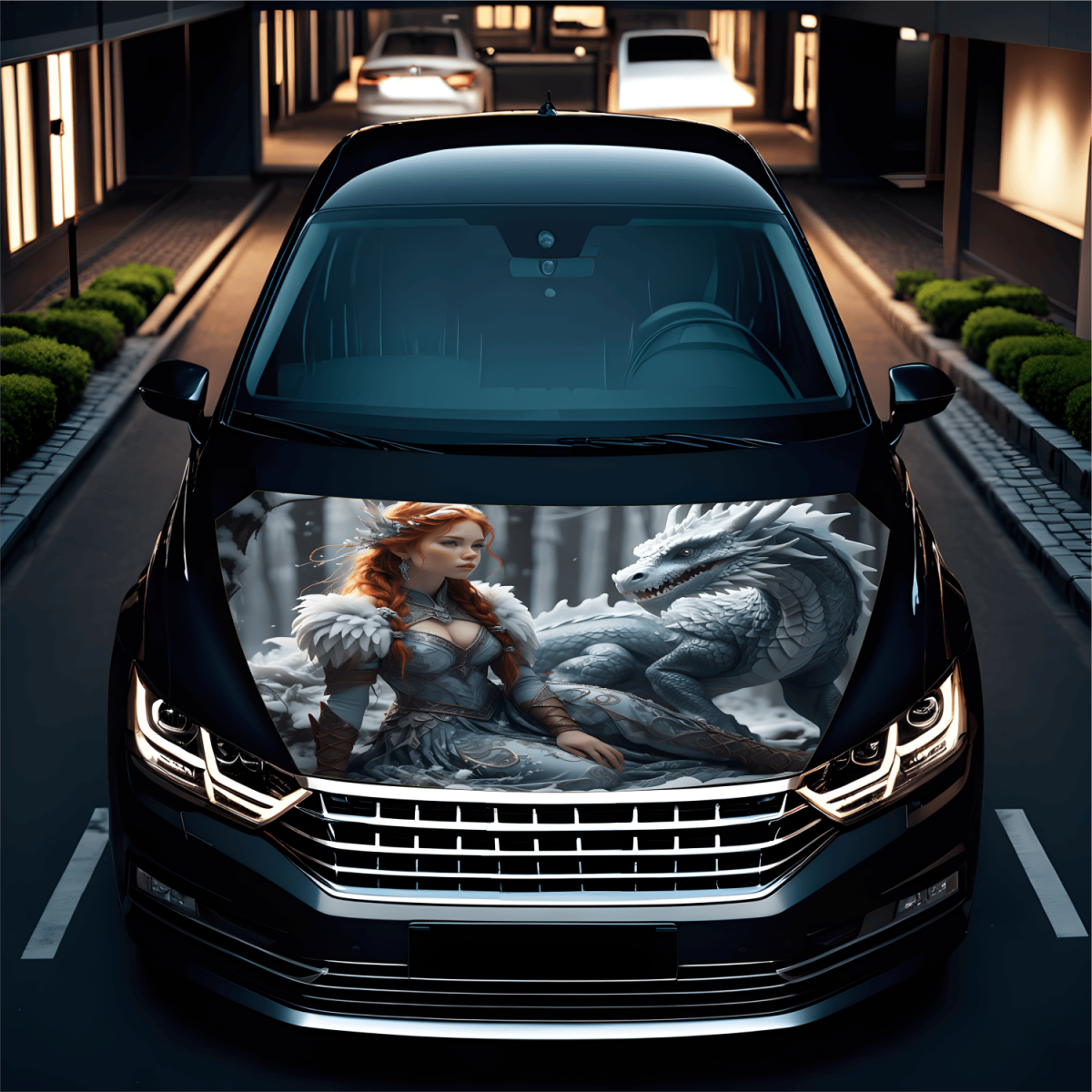 Folie Capota Auto "Hood Art" rezistenta la exterior, marime S (150 x 110cm) - Cod: AVX-CAPOTA-014S - imagine 2