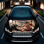 Folie Capota Auto "Hood Art" rezistenta la exterior, marime M (165 x 120cm) - Cod: AVX-CAPOTA-015M - imagine 2