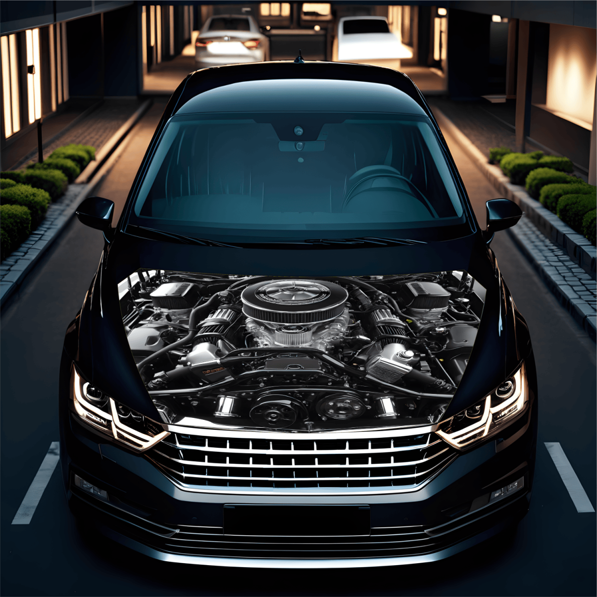 Folie Capota Auto "Hood Art" rezistenta la exterior, marime M (165 x 120cm) - Cod: AVX-CAPOTA-017M - imagine 2