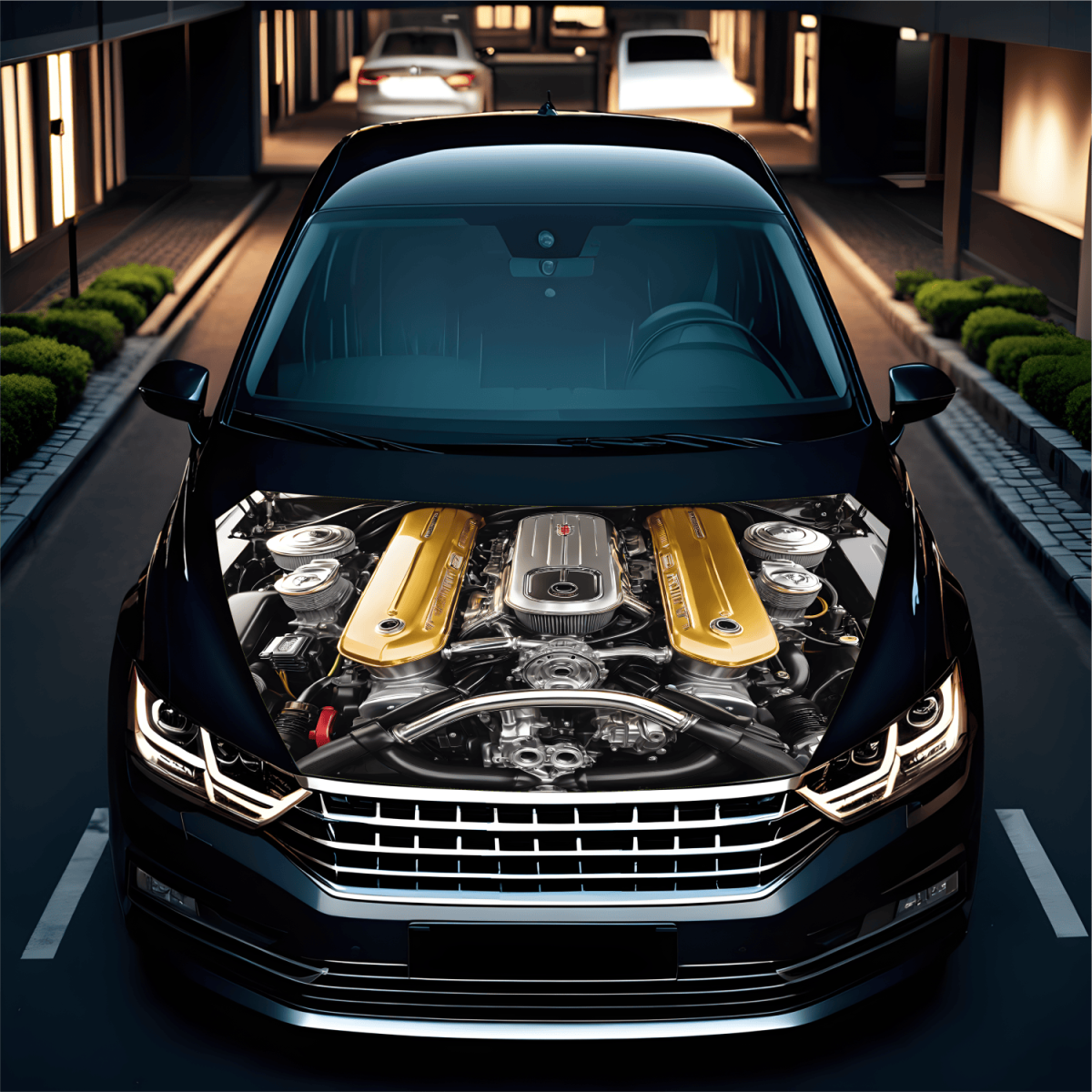 Folie Capota Auto "Hood Art" rezistenta la exterior, marime M (165 x 120cm) - Cod: AVX-CAPOTA-018M - imagine 2