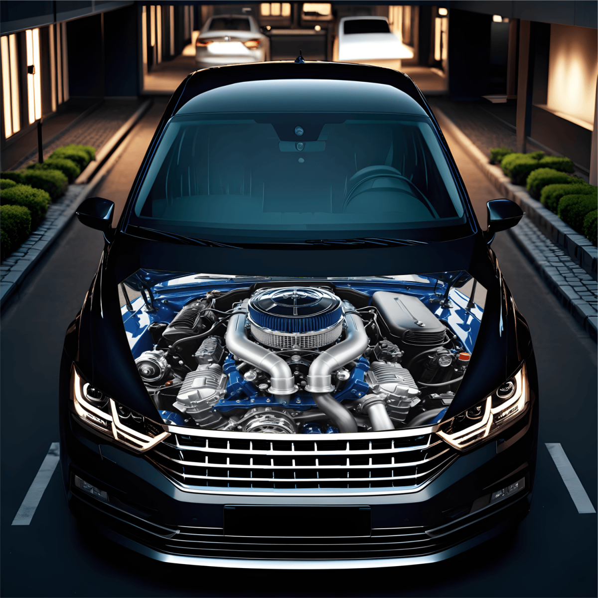 Folie Capota Auto "Hood Art" rezistenta la exterior, marime L (180 x 130cm) - Cod: AVX-CAPOTA-019L - imagine 2