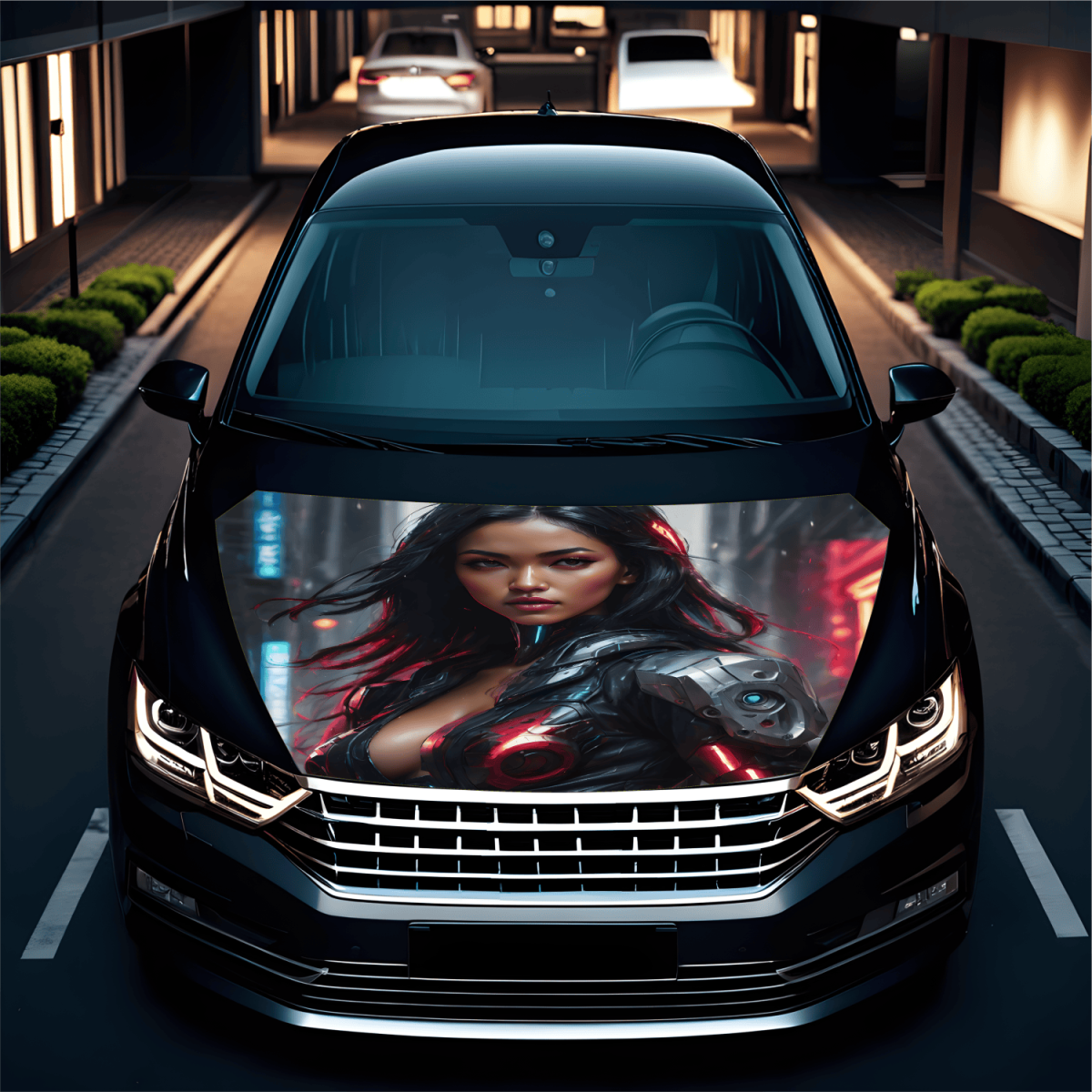 Folie Capota Auto "Hood Art" rezistenta la exterior, marime L (180 x 130cm) - Cod: AVX-CAPOTA-001L - imagine 2