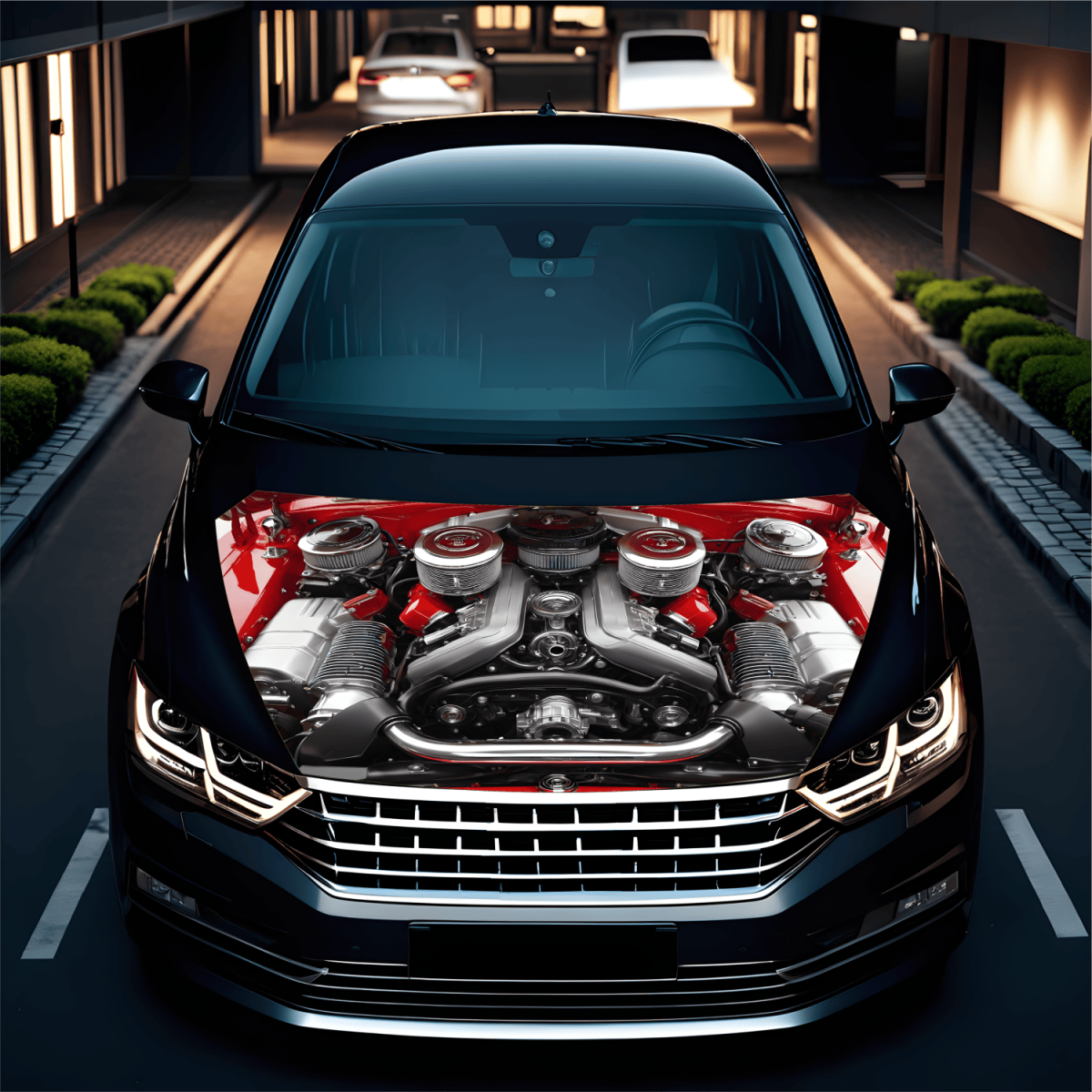 Folie Capota Auto "Hood Art" rezistenta la exterior, marime L (180 x 130cm) - Cod: AVX-CAPOTA-020L - imagine 2