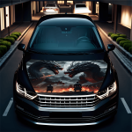 Folie Capota Auto "Hood Art" rezistenta la exterior, marime M (165 x 120cm) - Cod: AVX-CAPOTA-022M - imagine 2