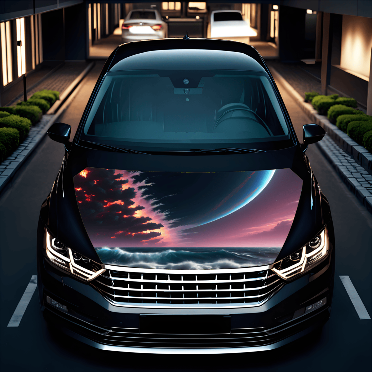 Folie Capota Auto "Hood Art" rezistenta la exterior, marime S (150 x 110cm) - Cod: AVX-CAPOTA-023S - imagine 2