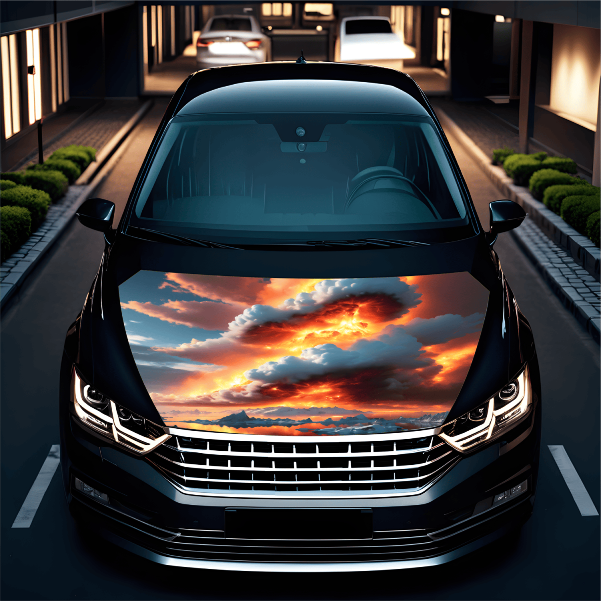 Folie Capota Auto "Hood Art" rezistenta la exterior, marime L (180 x 130cm) - Cod: AVX-CAPOTA-024L - imagine 2