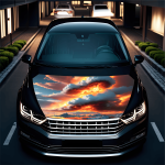 Folie Capota Auto "Hood Art" rezistenta la exterior, marime M (165 x 120cm) - Cod: AVX-CAPOTA-024M - imagine 2