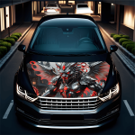 Folie Capota Auto "Hood Art" rezistenta la exterior, marime L (180 x 130cm) - Cod: AVX-CAPOTA-025L - imagine 2