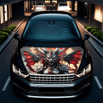 Folie Capota Auto "Hood Art" rezistenta la exterior, marime S (150 x 110cm) - Cod: AVX-CAPOTA-027S - imagine 2