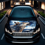 Folie Capota Auto "Hood Art" rezistenta la exterior, marime M (165 x 120cm) - Cod: AVX-CAPOTA-030M - imagine 2