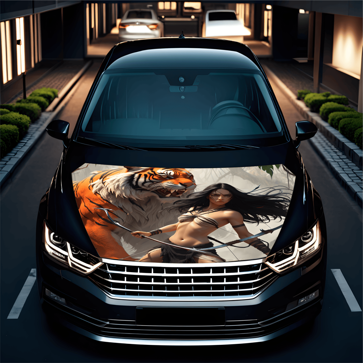 Folie Capota Auto "Hood Art" rezistenta la exterior, marime L (180 x 130cm) - Cod: AVX-CAPOTA-004L - imagine 2