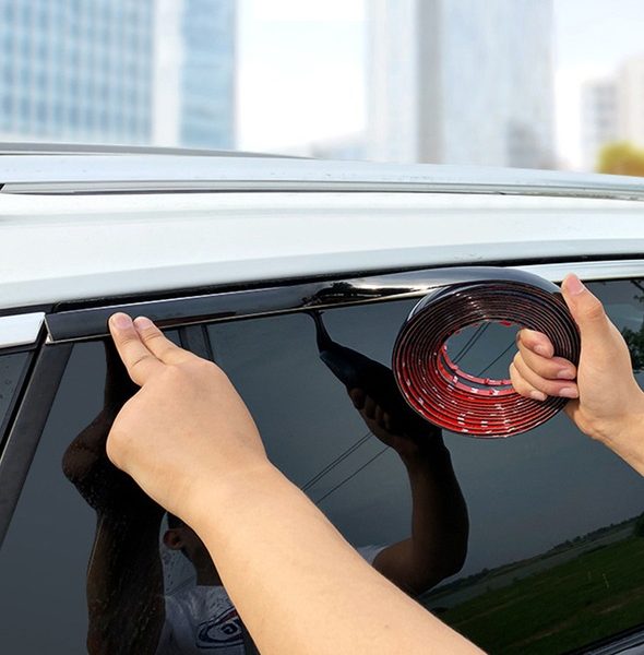 Rola Ornament autoadeziv, 12mm x 15m, culoare Negru Lucios