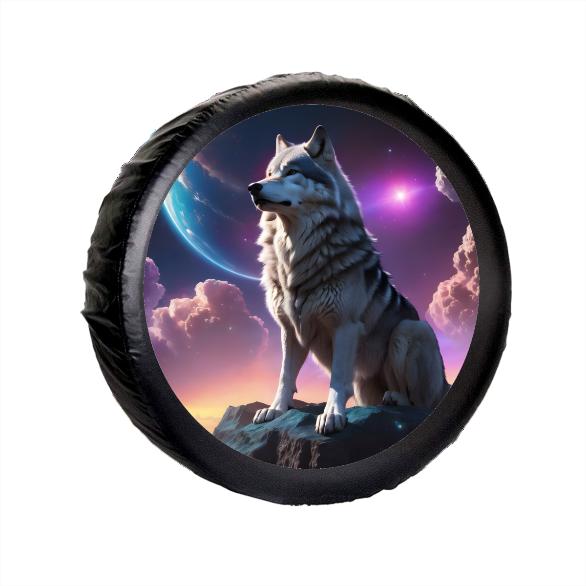 Sticker Auto "Roata de Rezerva" rezistenta la intemperii si raze UV, diametru 55 cm, Cod: AVX-RR02 - imagine 2