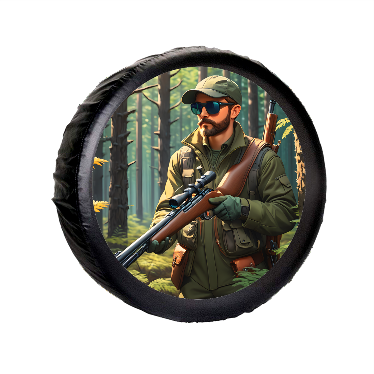 Sticker Auto "Roata de Rezerva" rezistenta la intemperii si raze UV, diametru 55 cm, Cod: AVX-RR19 - imagine 2