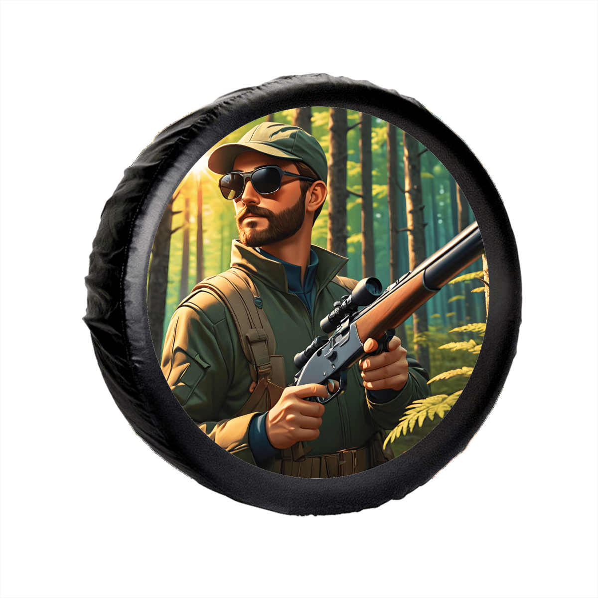 Sticker Auto "Roata de Rezerva" rezistenta la intemperii si raze UV, diametru 55 cm, Cod: AVX-RR20 - imagine 2