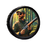 Sticker Auto "Roata de Rezerva" rezistenta la intemperii si raze UV, diametru 55 cm, Cod: AVX-RR20 - imagine 2