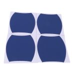 Set 4 bucati protectie zgarieturi manere usa din autocolant carbon 3D Albastru - imagine 2