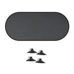 Parasolar Luneta Auto, 100 x 50 cm, culoare Neagra, prindere cu ventuze - imagine 4