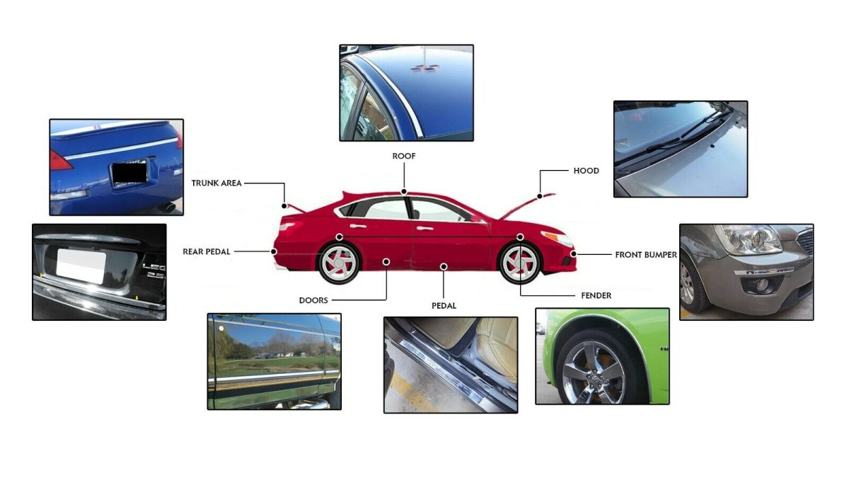 Rola folie crom pentru colantare bandouri sau ornamente auto 150 x 2cm - imagine 10