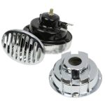 Claxon auto cromat 12V 2 buc CHR-01 - imagine 2