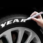 Marker Permanent pentru anvelope, rezistent la apa, culoare ALBA - imagine 2