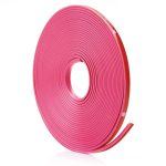 Inele de protectie si decor jante, adezive, din plastic flexibil - PINK - imagine 2