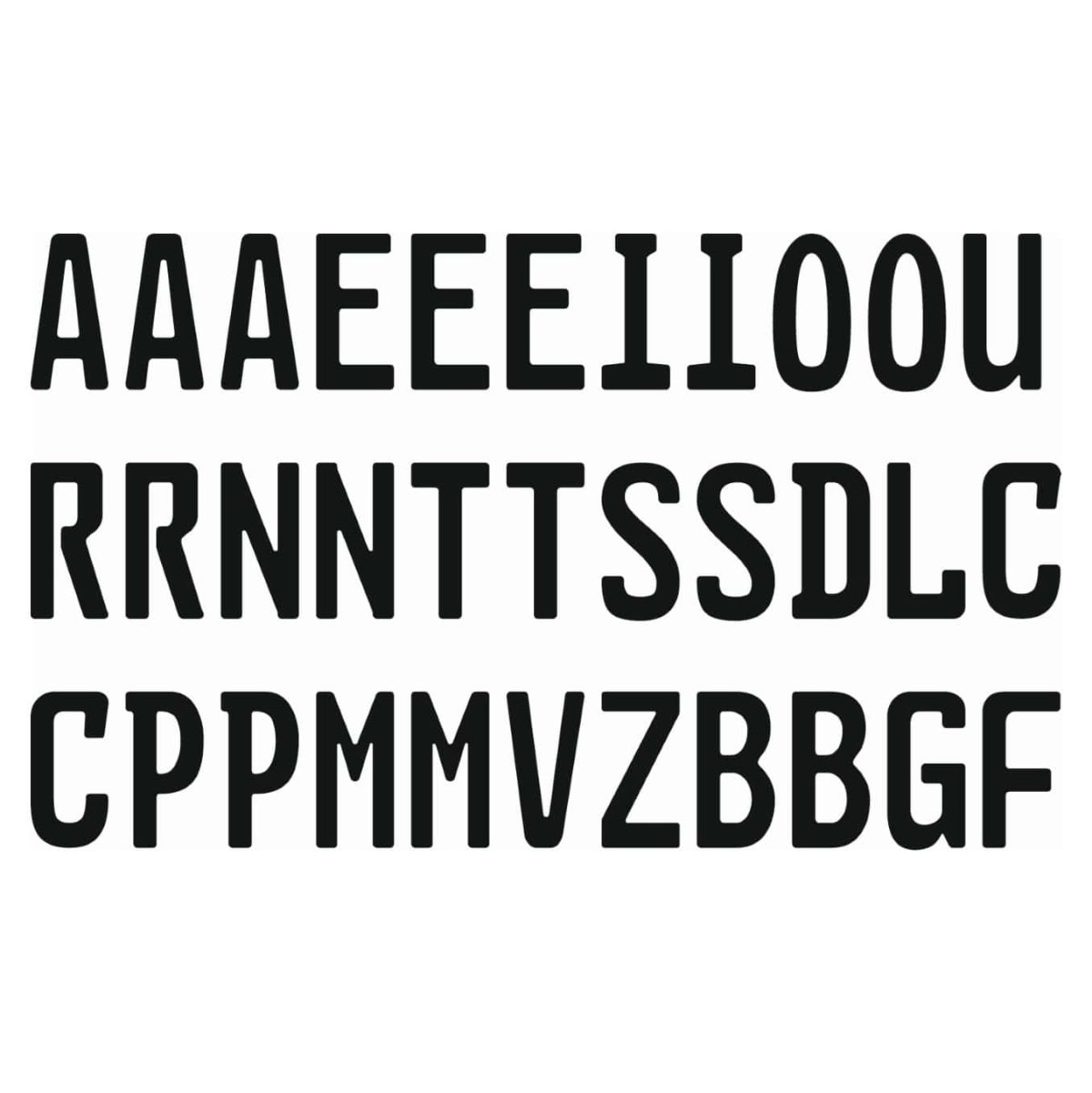 Placuta de inmatriculare "CUSTOM TEXT", dimensiune 52 x 11 cm, culoare alba, material PVC, 33 de caractere incluse - imagine 3