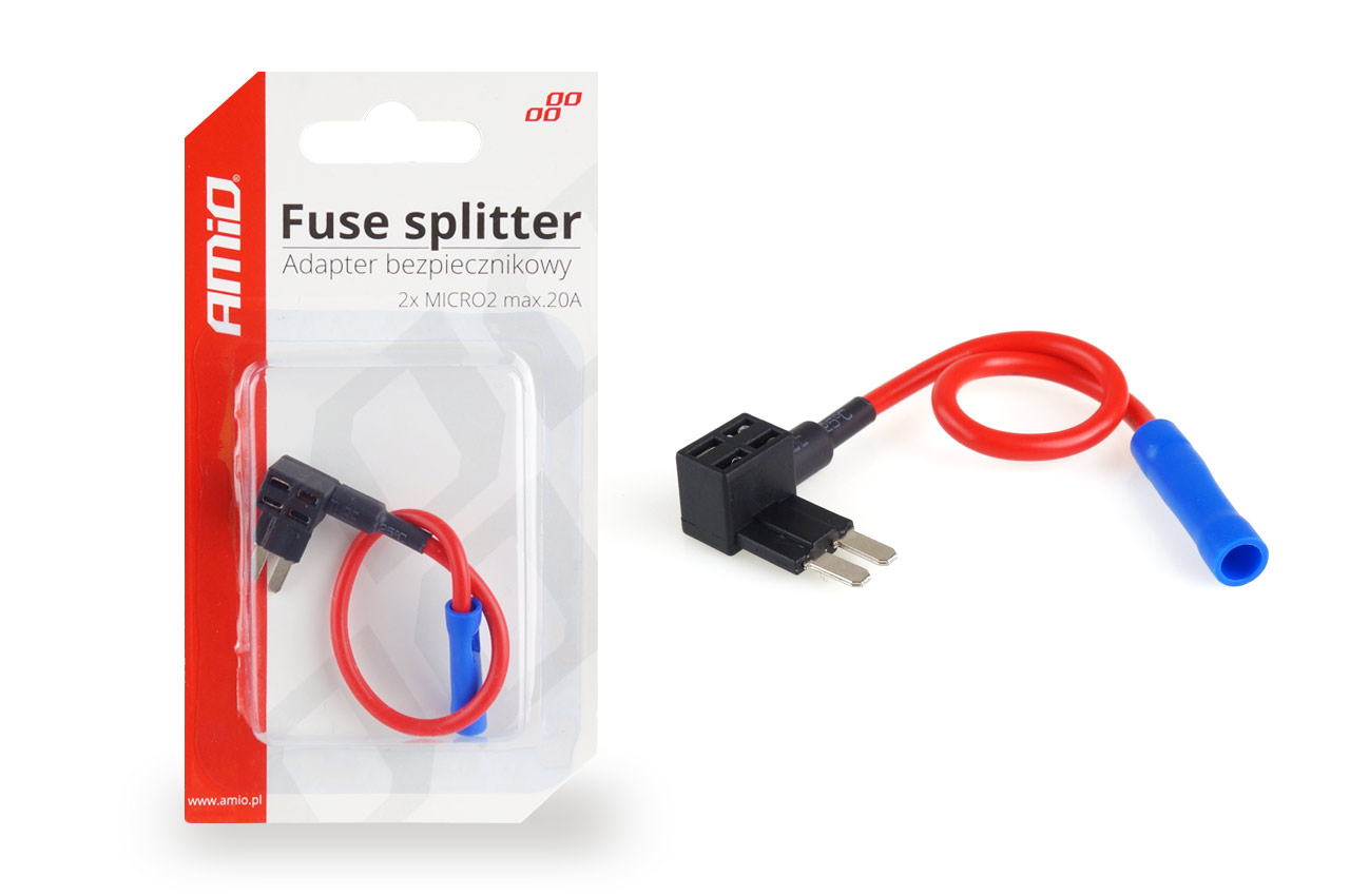 02335-fuse-splitter-micro-01.jpg Splitter adaptor siguranta suplimentara compatibil sigurante 2 x MICRO 2, max. 20A - imagine 1