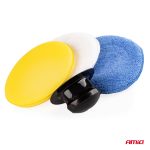 Set bureti pentru curatare, polisare si slefuire, 3 x 125 mm, cu maner - imagine 3