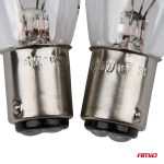 Set 2 becuri cu halogen, soclu P21, 5W, BAY15D, alimentare 12V - imagine 3