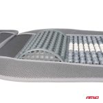 Husa scaun auto cu bile de masaj, suport lombar si tetiera, dimensiuni 131 x 46 cm, culoare Gri - imagine 7