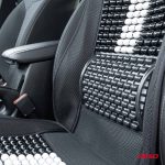 Husa scaun auto cu bile de masaj, suport lombar si tetiera, dimensiuni 131 x 46 cm, culoare Neagra - imagine 3