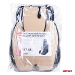 Husa scaun auto cu bile de masaj, suport lombar si tetiera, dimensiuni 147 x 68 cm, culoare Neagra - imagine 11