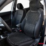 Husa scaun auto cu bile de masaj, suport lombar si tetiera, dimensiuni 126 x 44 cm, culoare Neagra - imagine 2