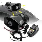 Sirena Profesionala cu 5 Tonuri si Microfon, putere 100W, alimentare 12V - imagine 2