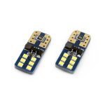 Set becuri auto cu LED CANBUS UltraBright compatibil T10e W5W 12 SMD Alb 12/24V, destinat competitiilor auto sau off-road