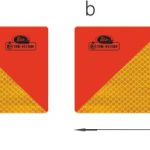 Placute reflectorizante pentru camioane 56.5x14 cm 2 buc