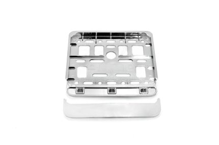 Suport numar inmatriculare cromat pentru scooter 11.4 x 14cm