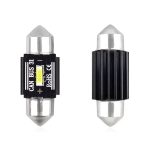 Set becuri auto cu LED CANBUS sofit compatibil C5W 1 SMD 31mm Alb 12/24V, destinat competitiilor auto sau off-road