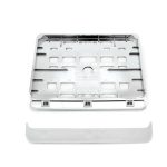 Suport numar inmatriculare cromat pentru motocicleta 15 x 19cm